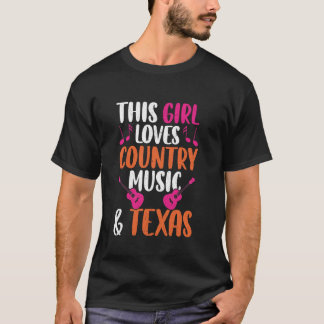 Verenigde Staten Texas Rock and Roll Rock Band Gui T-shirt