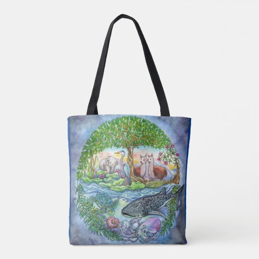 Verenigde Staten Tote Bag (Achterkant)
