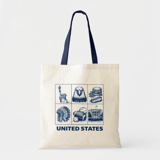Verenigde Staten Tote Bag (Voorkant)