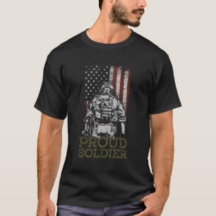 Verenigde Staten Trots Soldier Army 4th of July US T-shirt