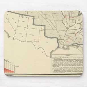 Verenigde Staten Twee gekleurde lithografische kaa Muismat