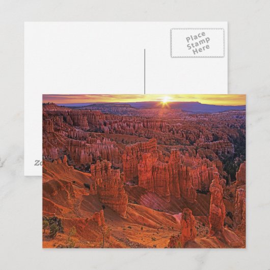 Verenigde Staten, Utah, Bryce Canyon National Park Briefkaart (Voorkant / Achterkant)