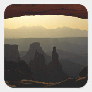 Verenigde Staten, Utah, Canyonlands National Park Vierkante Sticker