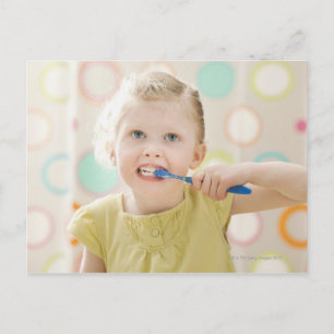 Verenigde Staten, Utah, Lehi, meisje (2-3) die tan Briefkaart