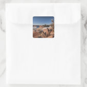 Verenigde Staten, Utah, Moab. Nationaal Park Canyo Vierkante Sticker (Tas)
