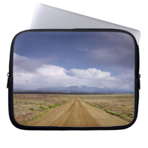 Verenigde Staten, Utah, Vuilwegend landschap Laptop Sleeve