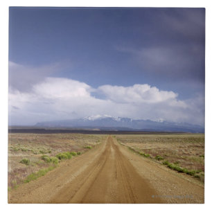 Verenigde Staten, Utah, Vuilwegend landschap Tegeltje
