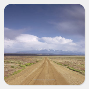 Verenigde Staten, Utah, Vuilwegend landschap Vierkante Sticker