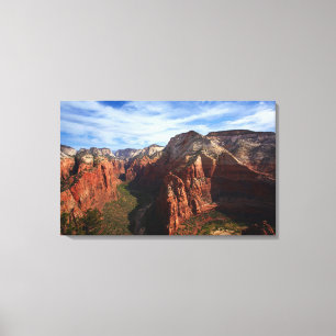 Verenigde Staten, Utah, Zion National Park Canvas Afdruk