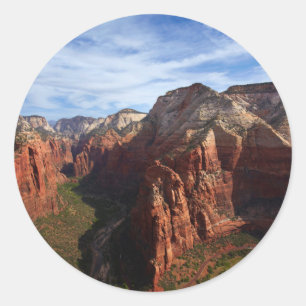 Verenigde Staten, Utah, Zion National Park Ronde Sticker