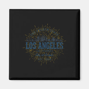 Verenigde Staten Vakantie Souvenir Antiek Los Ange Magneet