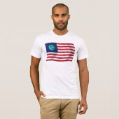 Verenigde Staten van Aarde Vlag T-shirt (Voorkant volledig)