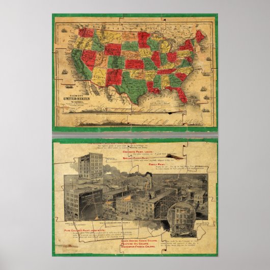 Verenigde Staten van Amerika 10 Poster (Voorkant)