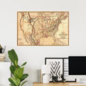 Verenigde Staten van Amerika 11 Poster (Thuiskantoor)