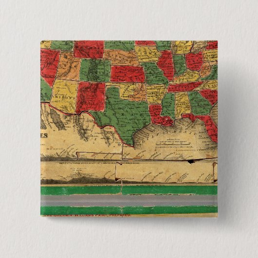 Verenigde Staten van Amerika 11 Vierkante Button 5,1 Cm (Voorkant)
