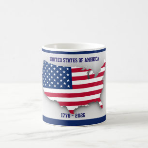 VERENIGDE STATEN VAN AMERIKA 1776-2026 Verjaardag Koffiemok