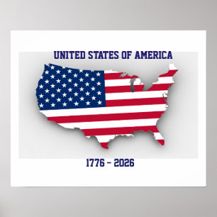 Verenigde Staten van Amerika 1776-2026 Verjaardag Poster