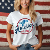 Verenigde Staten van Amerika. 1776 Patriottisch T-shirt