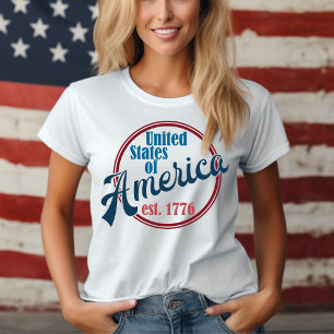 Verenigde Staten van Amerika. 1776 Patriottisch T-shirt