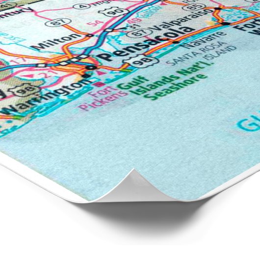 "Verenigde Staten van Amerika: 2015/heute Florida  Poster (Hoek)