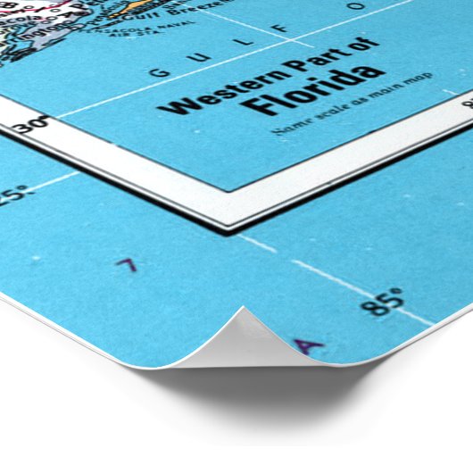 "Verenigde Staten van Amerika: 2015/heute Florida  Poster (Hoek)