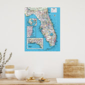 "Verenigde Staten van Amerika: 2015/heute Florida Poster (Keuken)