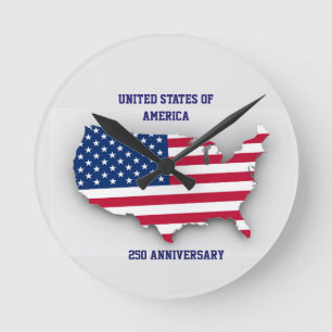 Verenigde Staten van Amerika 250e Verjaardag Ronde Klok