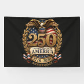 Verenigde Staten van Amerika 250e verjaardag Spandoek (Horizontaal)