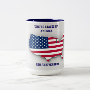 Verenigde Staten van Amerika 250e Verjaardag Tweekleurige Koffiemok