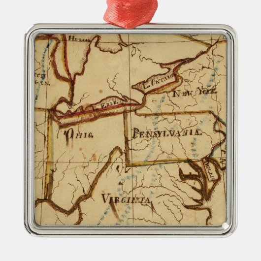 Verenigde Staten van Amerika 2 Metalen Ornament (Voorkant)