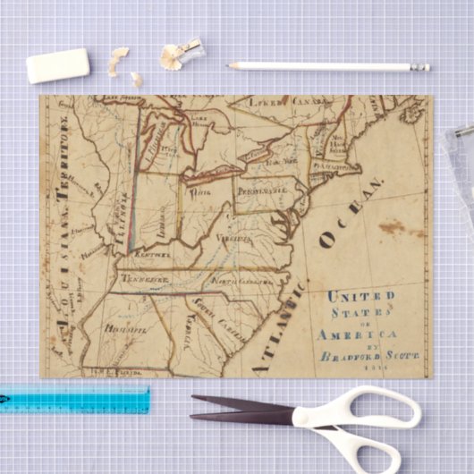 Verenigde Staten van Amerika 2 Tissuepapier (Craft)