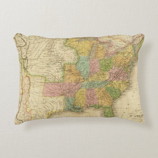 Verenigde Staten van Amerika 4 2 Decoratief Kussen (Voorkant)