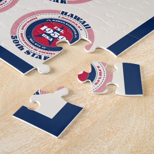 Verenigde Staten van Amerika 50 Staten Patriottisc Legpuzzel (Zijkant)