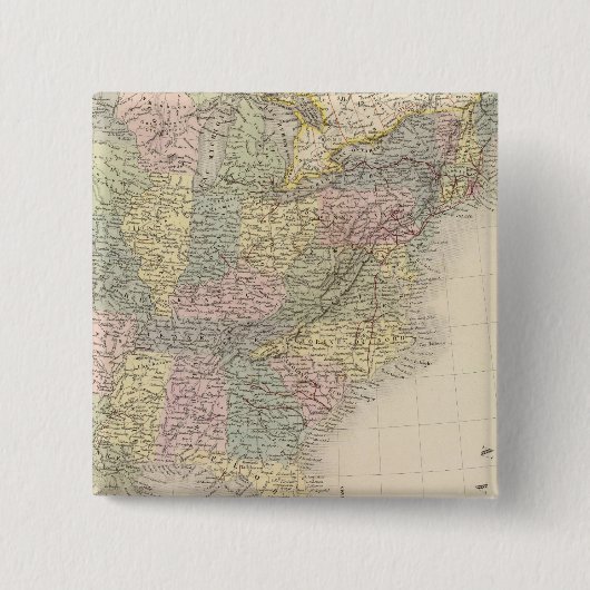 Verenigde Staten van Amerika 9 Vierkante Button 5,1 Cm (Voorkant)