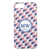 VERENIGDE STATEN VAN AMERIKA - aangepaste monogram Case-Mate iPhone Case (Achterkant)