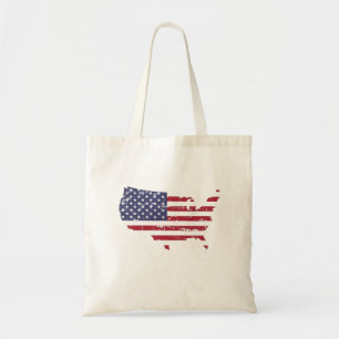 Verenigde Staten van Amerika als vlag van de VS Tote Bag