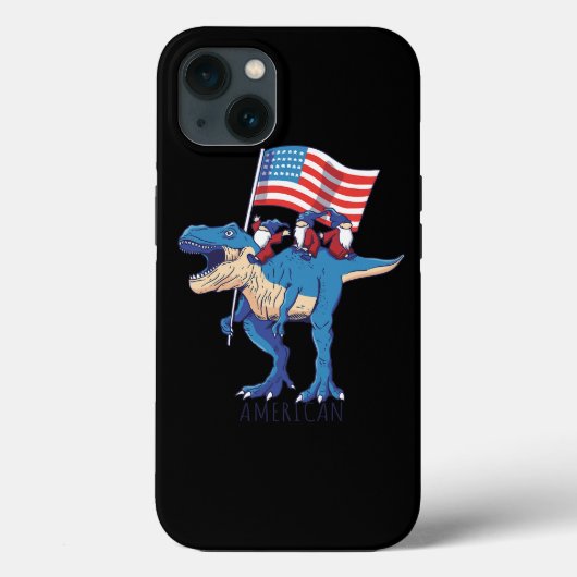 Verenigde Staten van Amerika Amerikaanse vlag Dino Case-Mate iPhone Case (Achterkant)