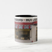 Verenigde Staten van Amerika, Arizona, Bisbee: Sha Tweekleurige Koffiemok (Center)