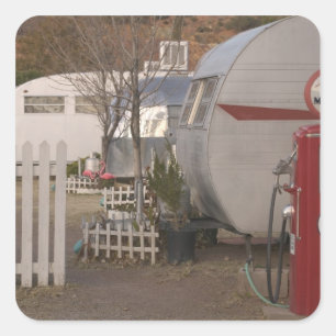 Verenigde Staten van Amerika, Arizona, Bisbee: Sha Vierkante Sticker