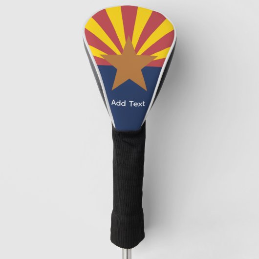Verenigde Staten van Amerika Arizona vlag geperson Golfheadcover (Voorkant)