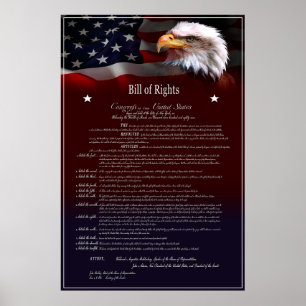 Verenigde Staten van Amerika BILL of Rights Poster