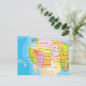 Verenigde Staten van Amerika Briefkaart (Staand voorkant)