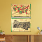 Verenigde Staten van Amerika Canvas Afdruk (Insitu (Woonkamer))