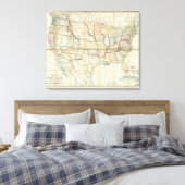 Verenigde Staten van Amerika Canvas Afdruk (Insitu (Slaapkamer))