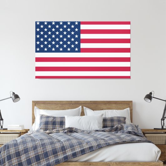 Verenigde Staten van Amerika Canvas Afdruk (Insitu (Slaapkamer))