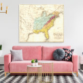 Verenigde Staten van Amerika Canvas Afdruk (Insitu (Woonkamer))