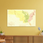 Verenigde Staten van Amerika Canvas Afdruk (Insitu (Woonkamer))