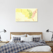 Verenigde Staten van Amerika Canvas Afdruk (Insitu (Slaapkamer))