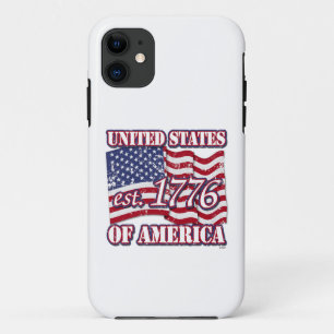 Verenigde Staten van Amerika est 1776 Amerikaanse iPhone 11 Hoesje