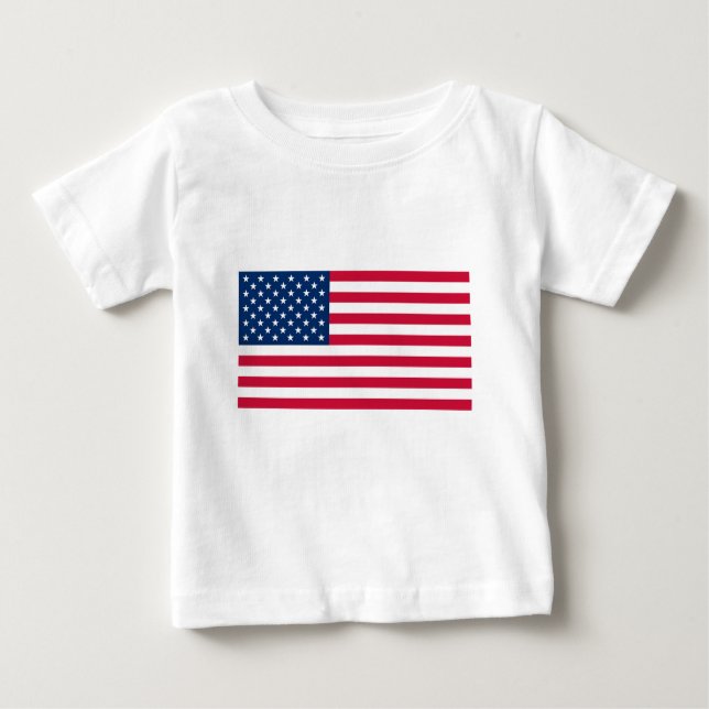 Verenigde Staten van Amerika Flag Baby T-Shirt Ver (Voorkant)